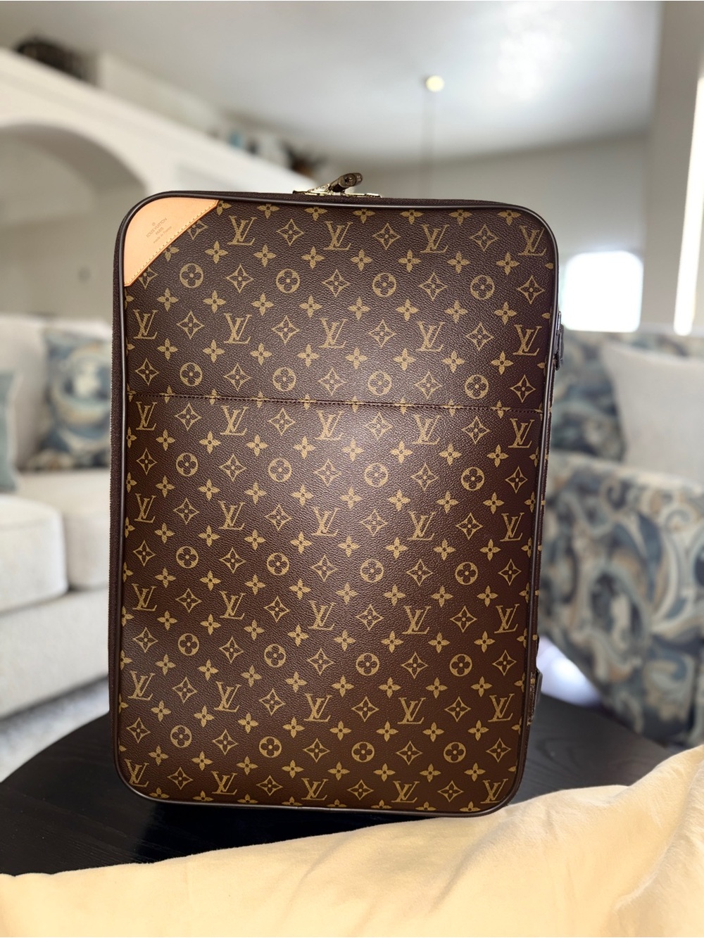 Louis Vuitton PEGASE 55 Suitcase Luggage Garment Bag Hanger Lock & Key Dustbag